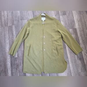 Carolina Belle Montreal Moss Green Cardigan Jacket Nylon St Johns Preppy Classy